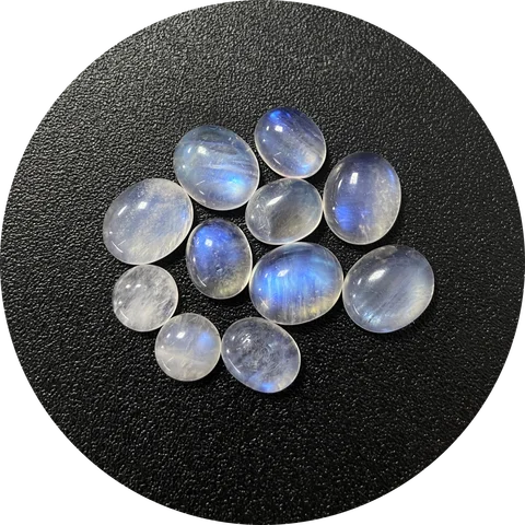 5 pieces/bag Loose Stones Natural moonstone Larimar Amber Stone High Quality Natural Stone DIY Accessories for Jewelry Wholesale