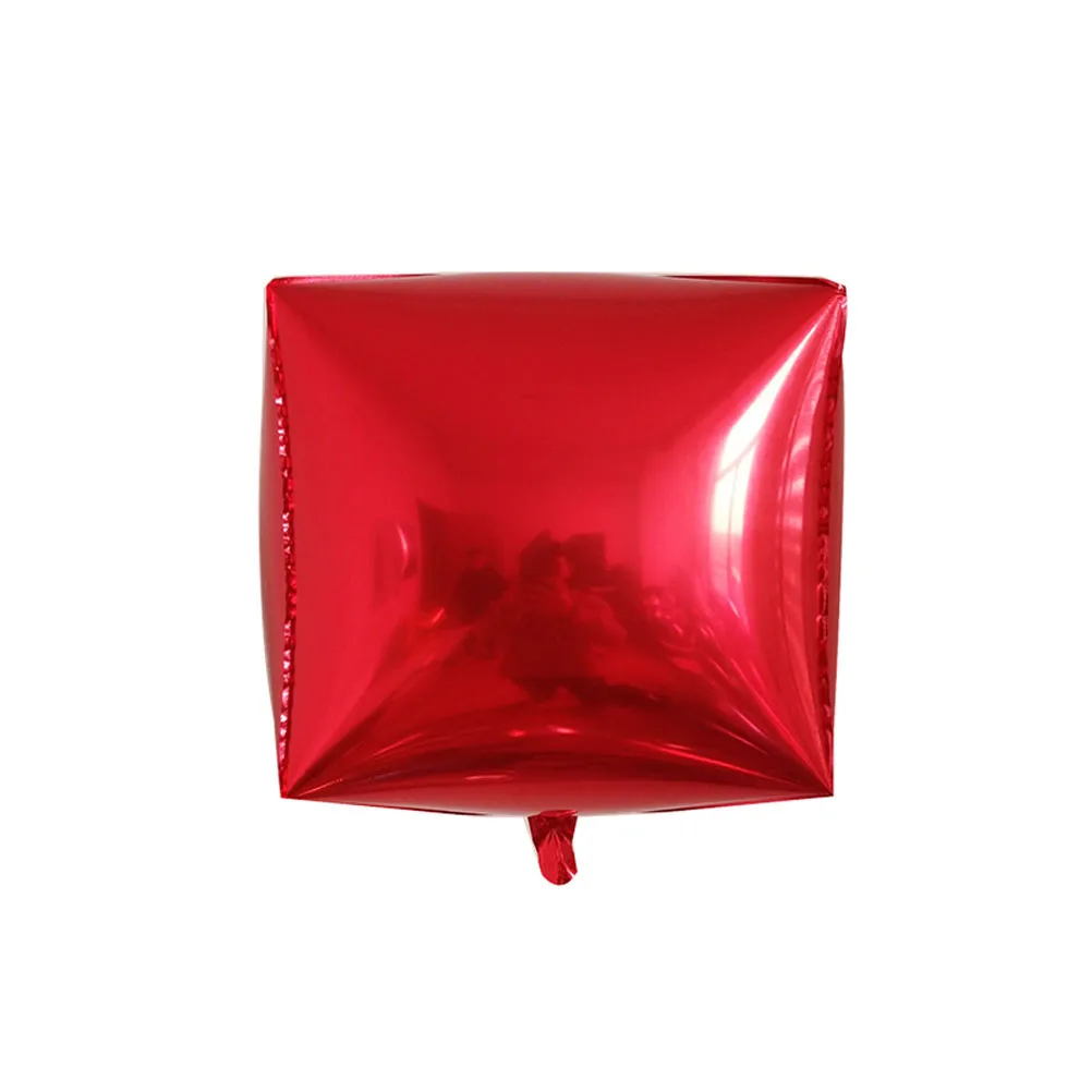 

3Pcs Cube Foil Balloons Aluminum Film Square Decorative Party Supplies Wedding Festival Kids Balloon Decor 4D Design