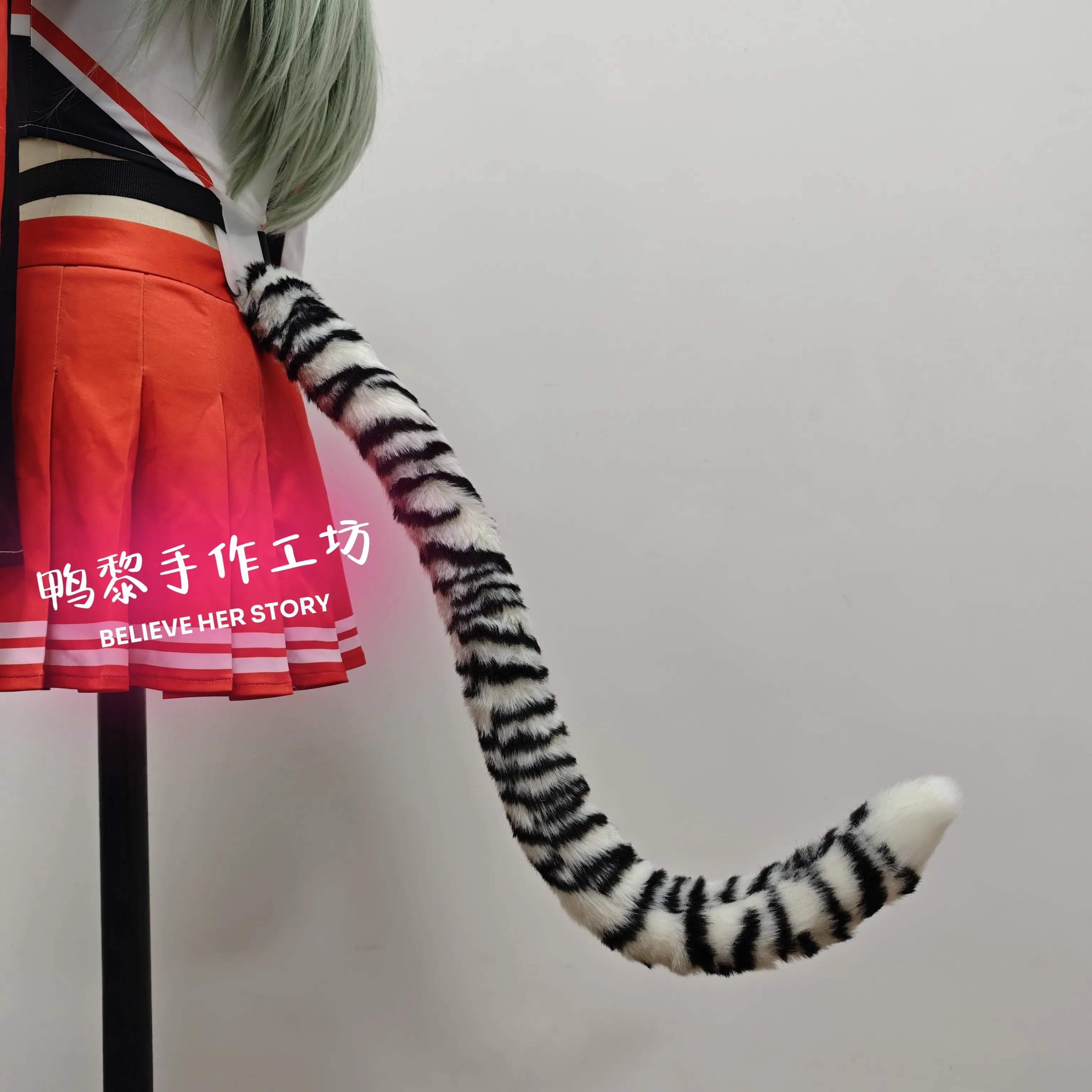 Anime Cosmic Princess Kaguya Komazawa Noi Tabby Cat Tail Ear Cosplay Props Halloween Carnival Cosplay Party Props Accessories