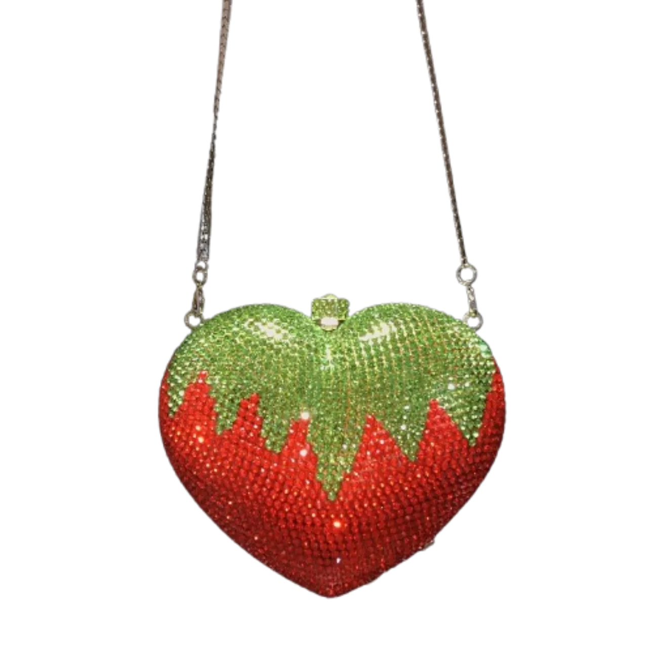 

Новый драгоценный камень, красная клубника, фрукты, сердце, бриллиантовая сумка для ужина, банкетный клатч Bolsos Elegantes Para Dama, вечерние клатчи с кристаллами