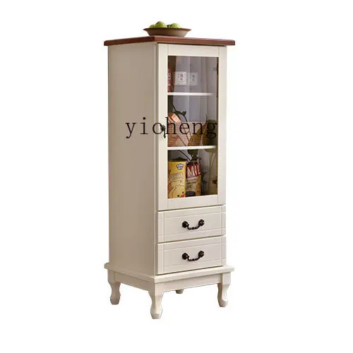 XL solid wood wine cabinet modern simple living room floor cabinet small integrated wall display cabinet