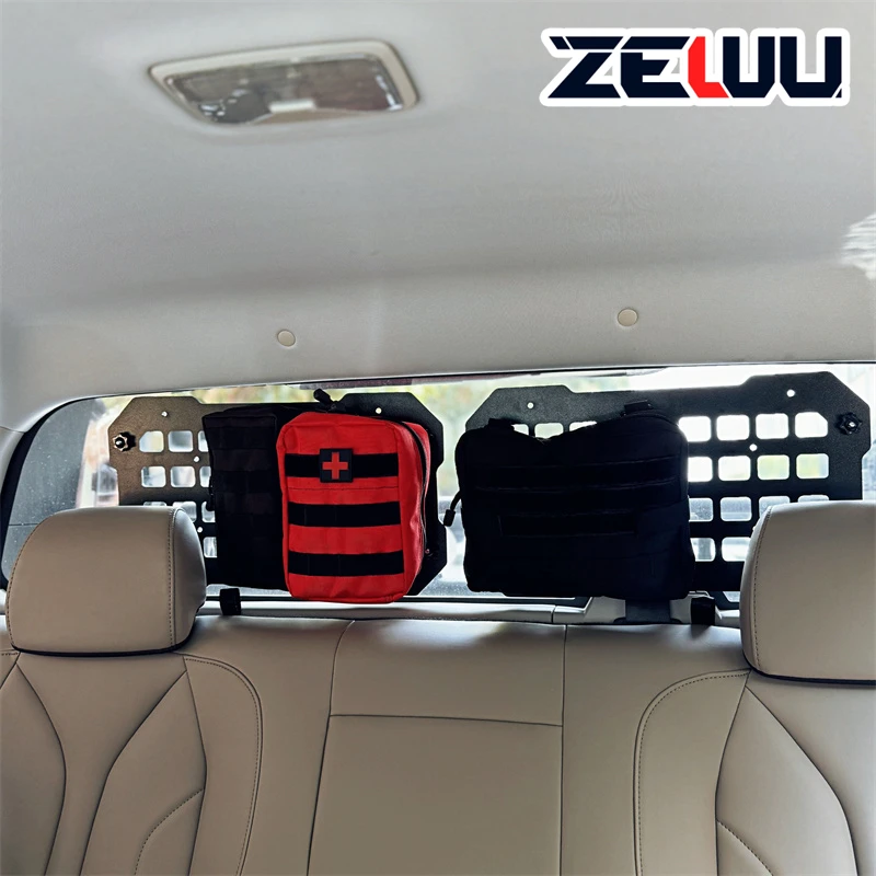 Vehicle Window Organizer Tactical Molle Panel for Modular Storage Universal Pickup Truck Tailgate ABS Interior Accessories