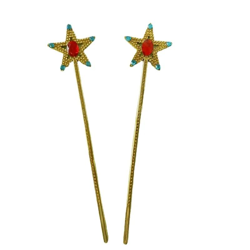 Super Mario Princess Peach Cute Five Pointed Star Fairy Wand Kids Stick Girl Birthday Gift Party Halloween Princess Cosplay Prop