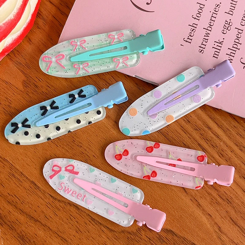 Candy Color No Bend Seamless Hair Clips Side Bangs Barrette Makeup Washing Face Accessories Women Girls Styling Hairpins