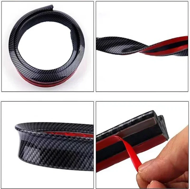 5D Carbonfaser-Autospoiler Styling DIY Spoilerflügel Sport-Heckspoiler Auto-Styling Umbau-Spoiler Universal 1,5m Länge – Detail 5