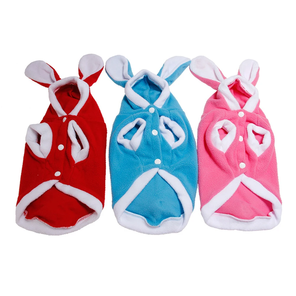

Pet Costumes for Dogs Warm Rabbit Suit Small Winter Clothes Fancy Cosplay