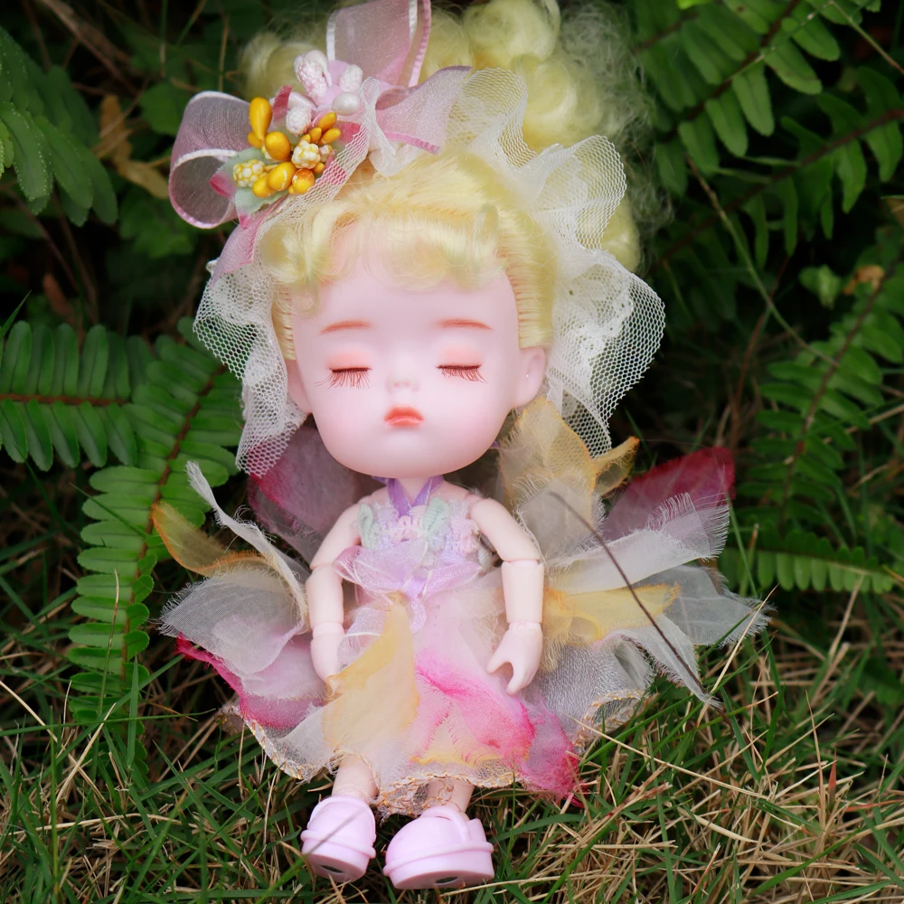 Outfits für Dream Fairy Dodo Doll 13 cm OB11 Maytree Sammlerstück, süßes Kleid, Kawaii Middie-Spielzeugfiguren – Detail 4