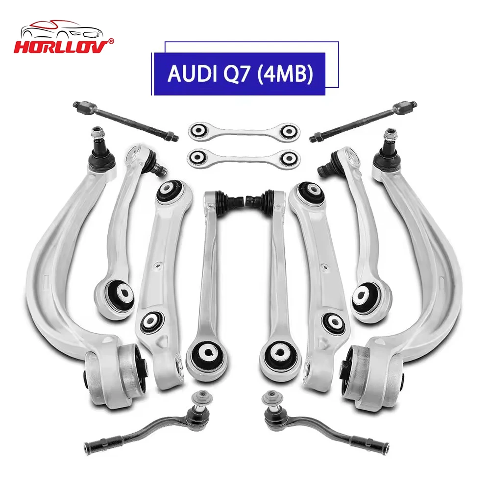 

14PCS Front Lower Upper Control Arm Kit for Audi Q7 4MB 4M0407152H 4M0407505B Suspension System Auto Parts Car Accessories