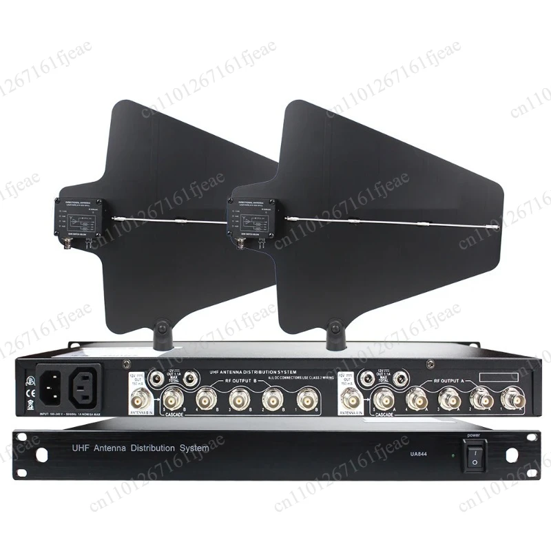 UA845 UA874 490-960MHz Frequency 5  Antenna Distributor SystemChannel Antena Power Distribution For  Wire less Microphone