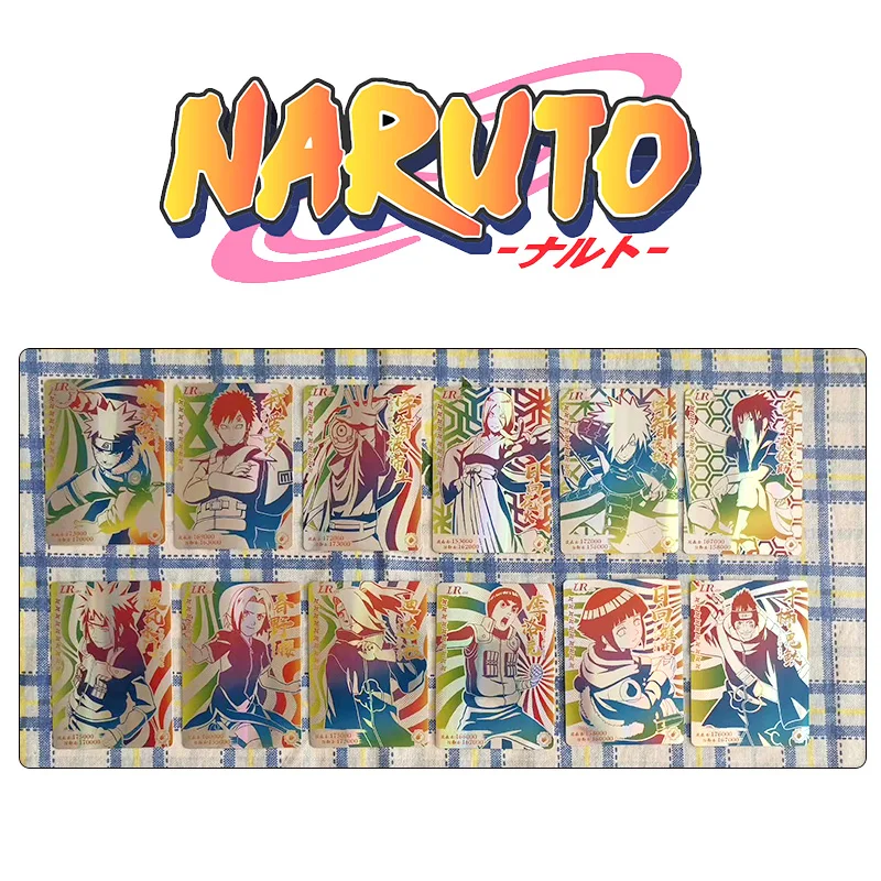 Naruto Lr Series Yuuhi Kurenai Jiraiya Uchiha Itachi Anime Characters Rare Collection Flash Card Cartoon Toys Christmas Gift