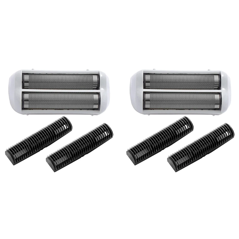 2X ماكينة حلاقة استبدال احباط Cutters ل Andis 17150 17200 قابل للغسل ثلاثية الأبعاد ذكي العائمة شفرة الحلاقة الفضة