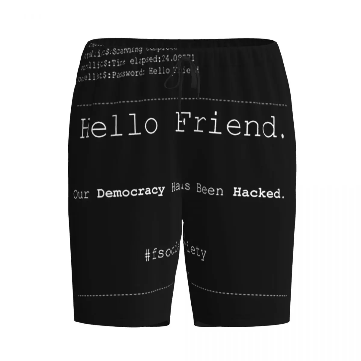 

Custom Mr Robot Hello Friend Fsociety Shorts Sleeping Pants Men Pajama Pants Lounge Sleep Sleepwear Bottoms