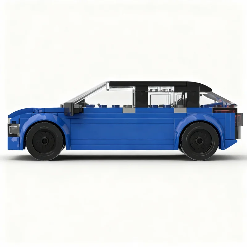 154pcs MOC Hatchback Model Toy Building Blocks Architecture Christmas Gifts Kids DIY Assemble Birthday Education Creative Idea