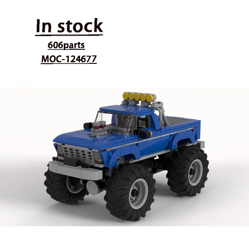 

MOC-124677 Small F250 Card Car Racing Building Block Model 606 PartsMOC Creative Kids Boy Birthday Building Block Toy Gift