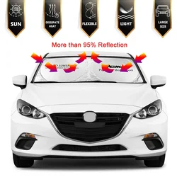Car Windshield Sunshade For Mazda cx-5 mx-5 Biante Demio cx-3 cx-8 cx-9 cx-30 MS Premacy Atenza BT-50 Anti-uv Accessories