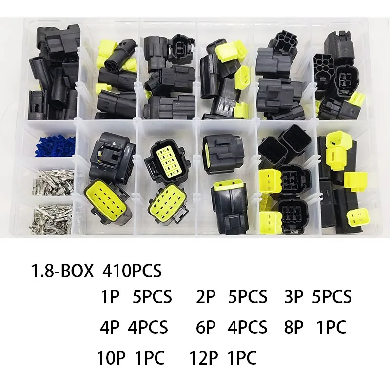 2-5sets 1 2 3 4 6 8 10 12 16 Pin Denso Auto Waterproof Connector Electrical Plug For Car Sealed Truck Socket