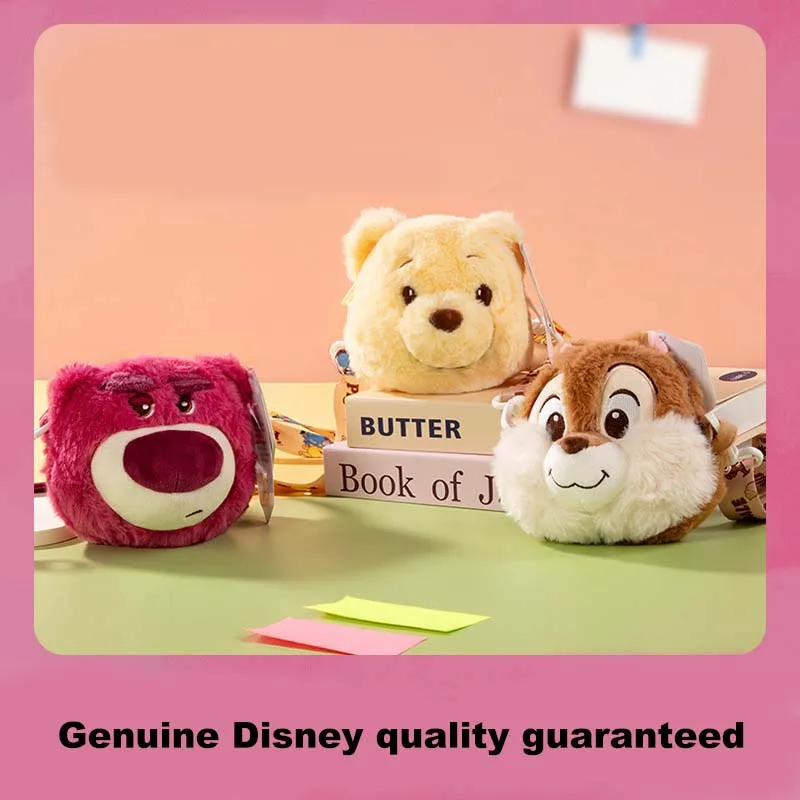 

Disney Chip and Dale Lotso Winnie Plush Crossbody Bag Cute Kawaii Fluffy Shoulder Bag Girls Kids Daily Travel Birthday Gift