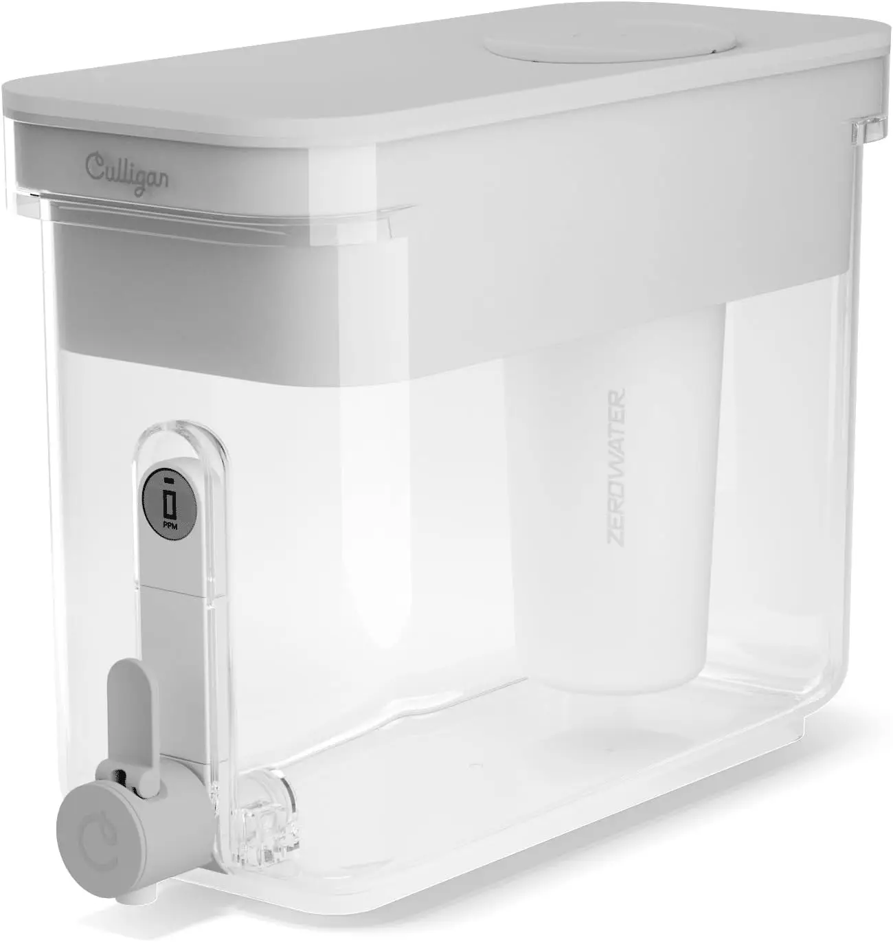 

32-Cup Water Filter Dispenser with 5-Stage Filtration, Reduces Lead, PFAS, Mercury, Fluoride & Chlorine