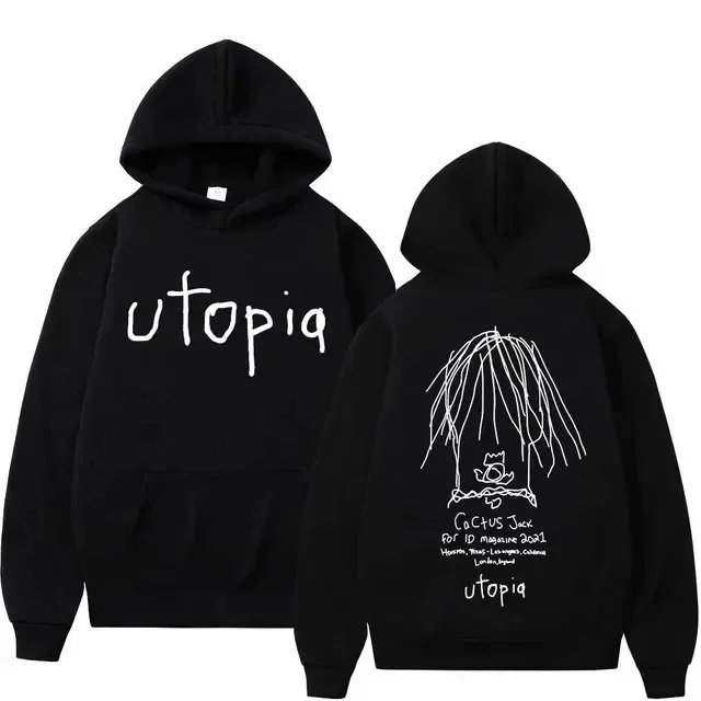 

Rapper Cactus Jack Music Album Hoodie Men's Women's Fashion High Street Personality Sweatshirt Vintage Hip Hop Pullover