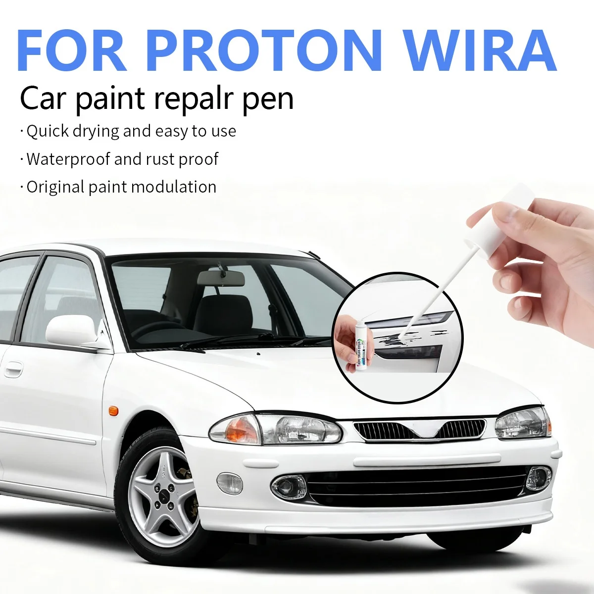 

Ручка для ремонта автомобильной краски, аксессуары для ремонта царапин, синий 16606, серый 16602, красный 1098, серебро 16833, для PROTON WIRA 1993-2009 гг.