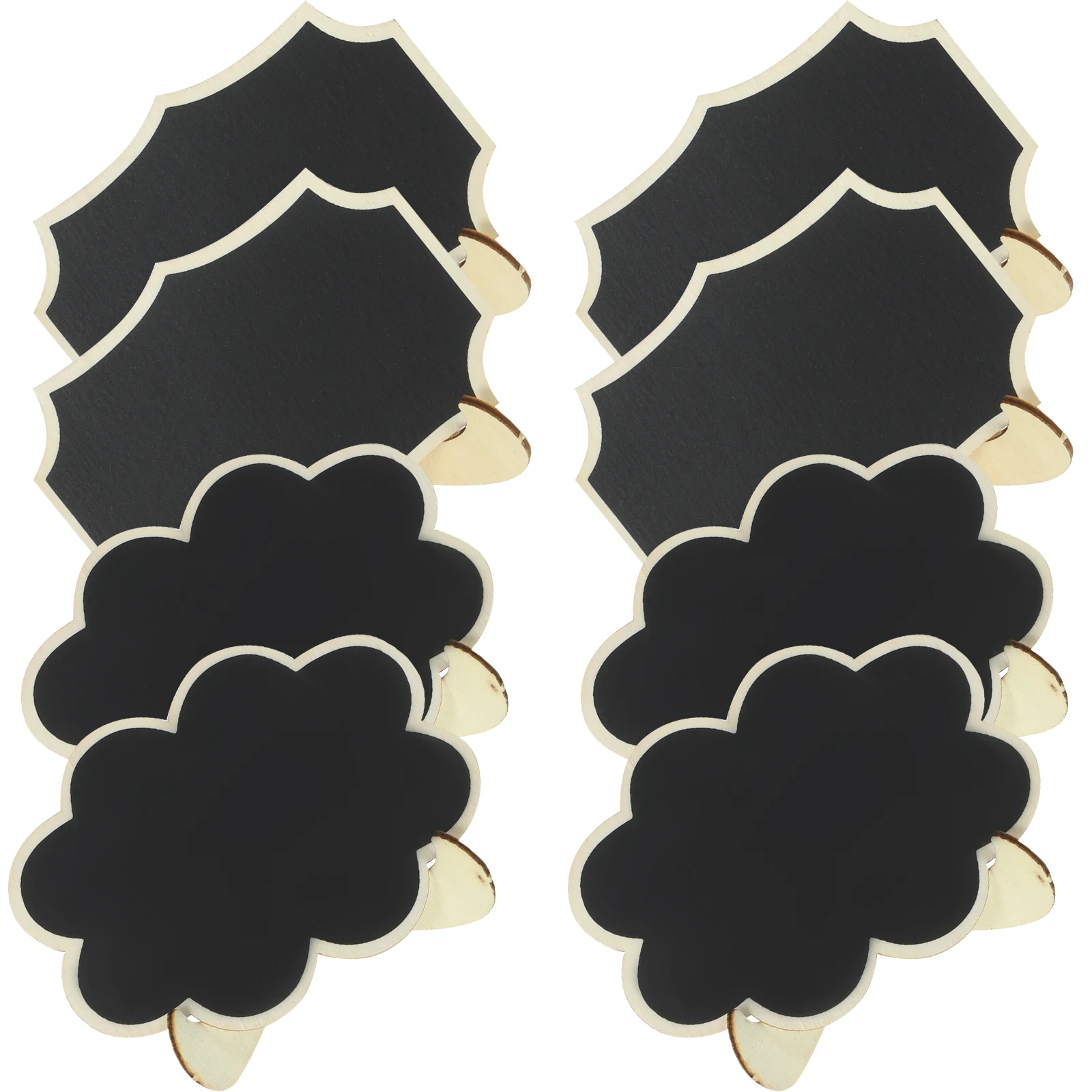 

8pcs Small Chalkboards Blackboards Wood Mini Message Boards Menu Boards For Dining Table Decorative Coffee Bar Household