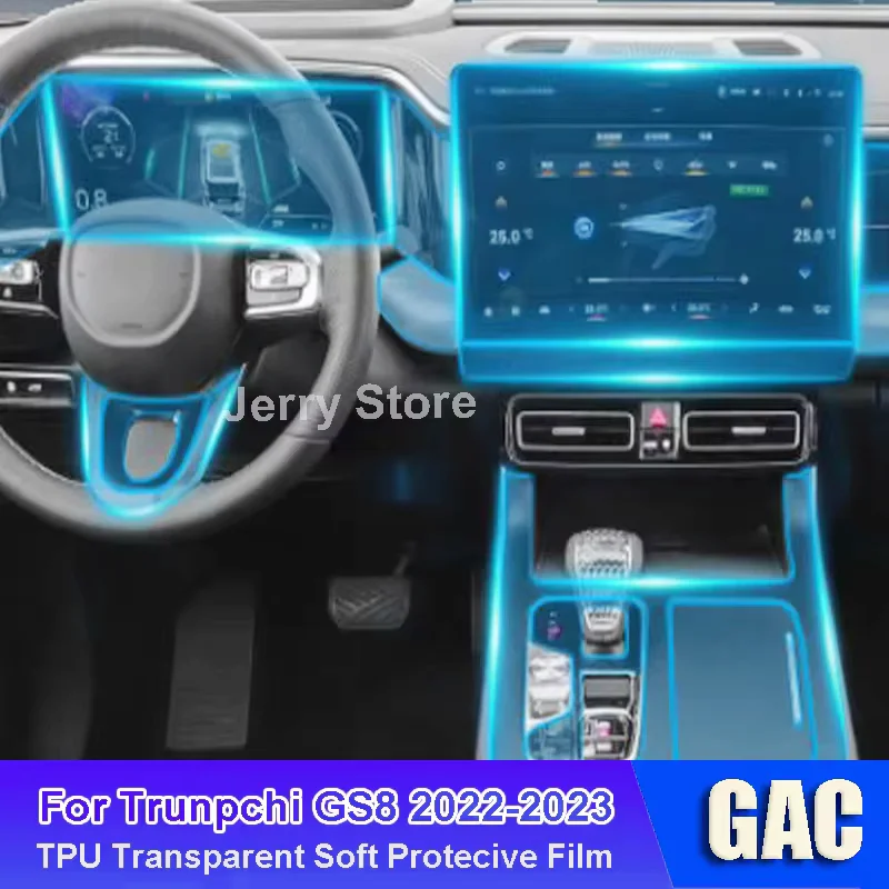 

Easy Install Stickers For GAC Trunpchi GS8 (2022-2023) Car Interior Screen Protector Center Console Anti-Scratch Film Trim Cover