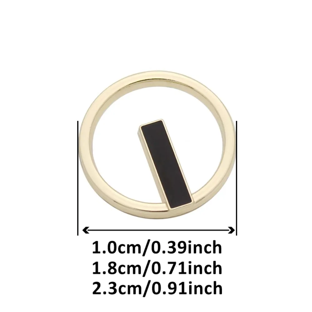 Set of 10, Fashion Hollow Lines Round Metal Buttons, Shirt Coat Suit Jacket Buttons Simple Hollow Decorative Buttons, 10/18/23mm