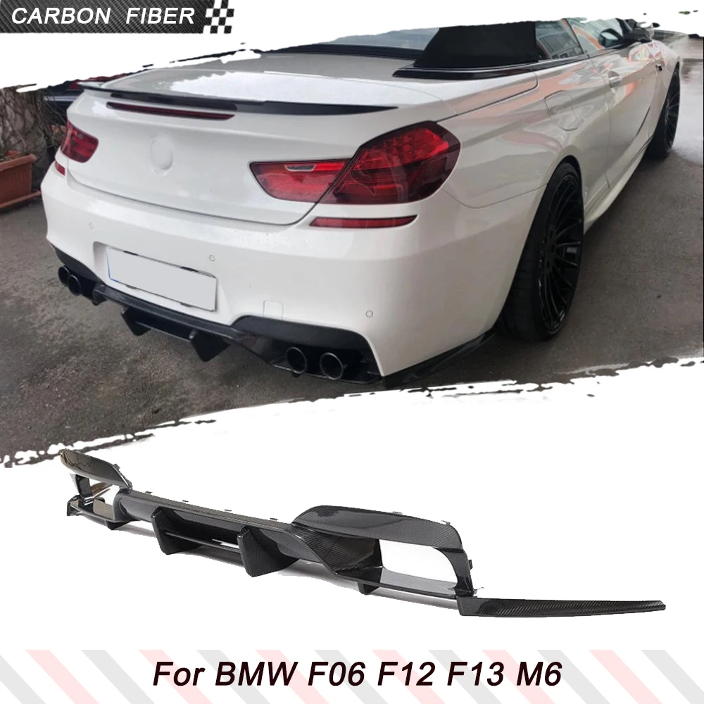 

Диффузоры-сплиттеры из карбона для заднего бампера BMW 6 серии F06 F12 F13 M6 2013-2019, глянцевый черный спойлер на задний бампер