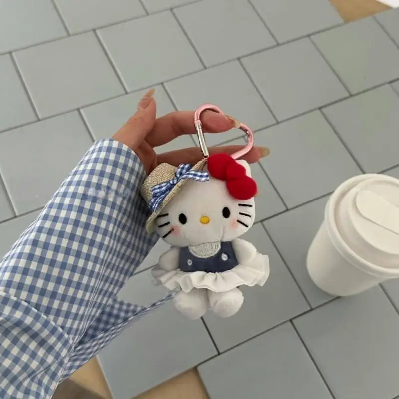 

Sanrio Kawaii Hello Kitty Peripheral Pendant Doll Cute Fashion Sunglasses Kt Cat Keychain Backpack Accessories Christmas Gifts