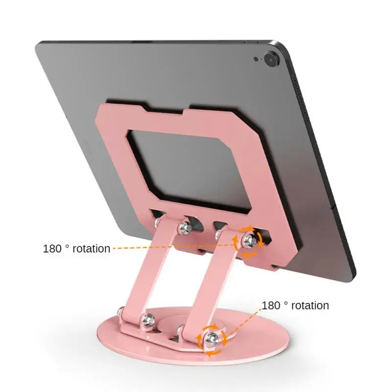 Aufbewahrungshalterung, stilvolles Design, 360-Grad-Drehung, zusammenklappbar, üblicher, verstellbarer, um 360 Grad drehbarer Tablet-Ständer, Kühlhalterung
