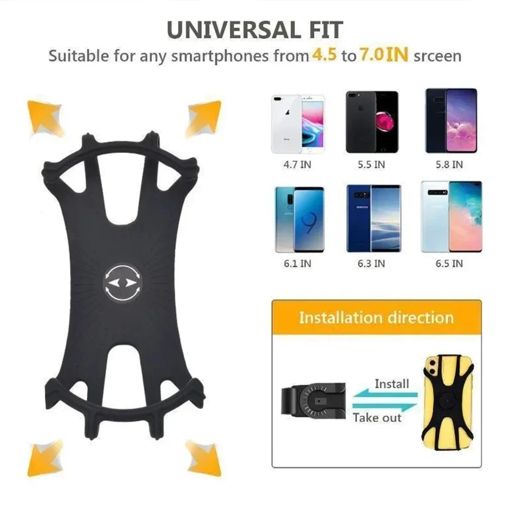 360° Removable Phone Holder Universal Phone Mount for Bicycle Motorcycle Scooter Phone Mount for 4\