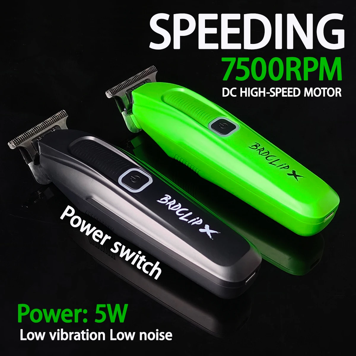 WMARK NG-8080 BRDCLIP FA1981 ماكينة قص الشعر الاحترافية 9000/7500 دورة في الدقيقة DLC معدن كامل O شفرة القطع شاشة LED للرجال