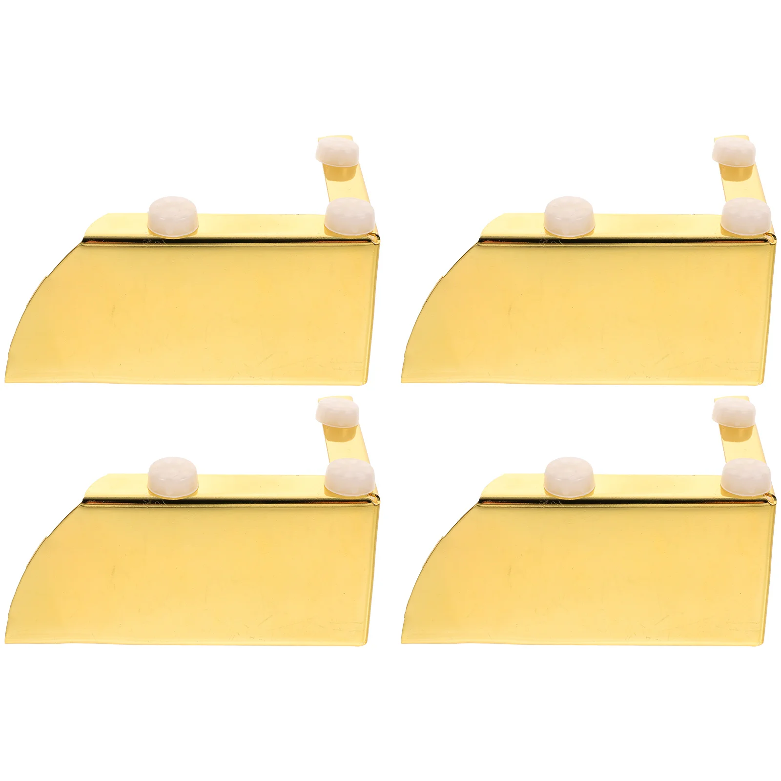 

4Pcs Gold Furniture Metal Support Feet Heavy Duty Dresser Sofa Cabinet Legs Replacement Rubber Floor Protector