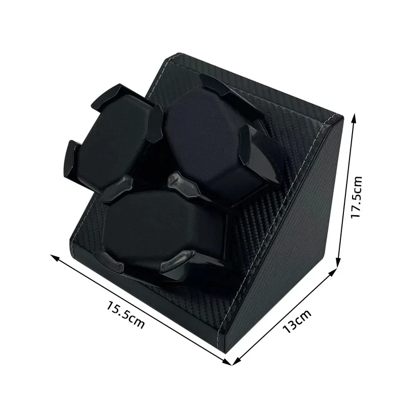 Watch Winder for Automatic Watches Automatic Winder for 3 Watches,2 Rotation Modes,PU Clock Storage Case Memory Cotton