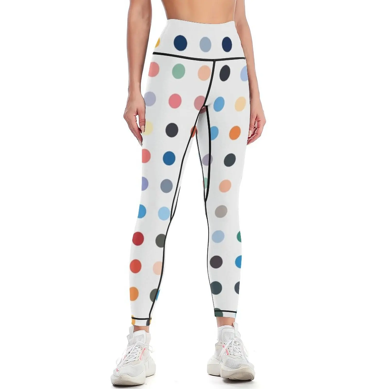 

Damien Colorful Spots Leggings legings for fitness gym womans legging push up Womens Leggings