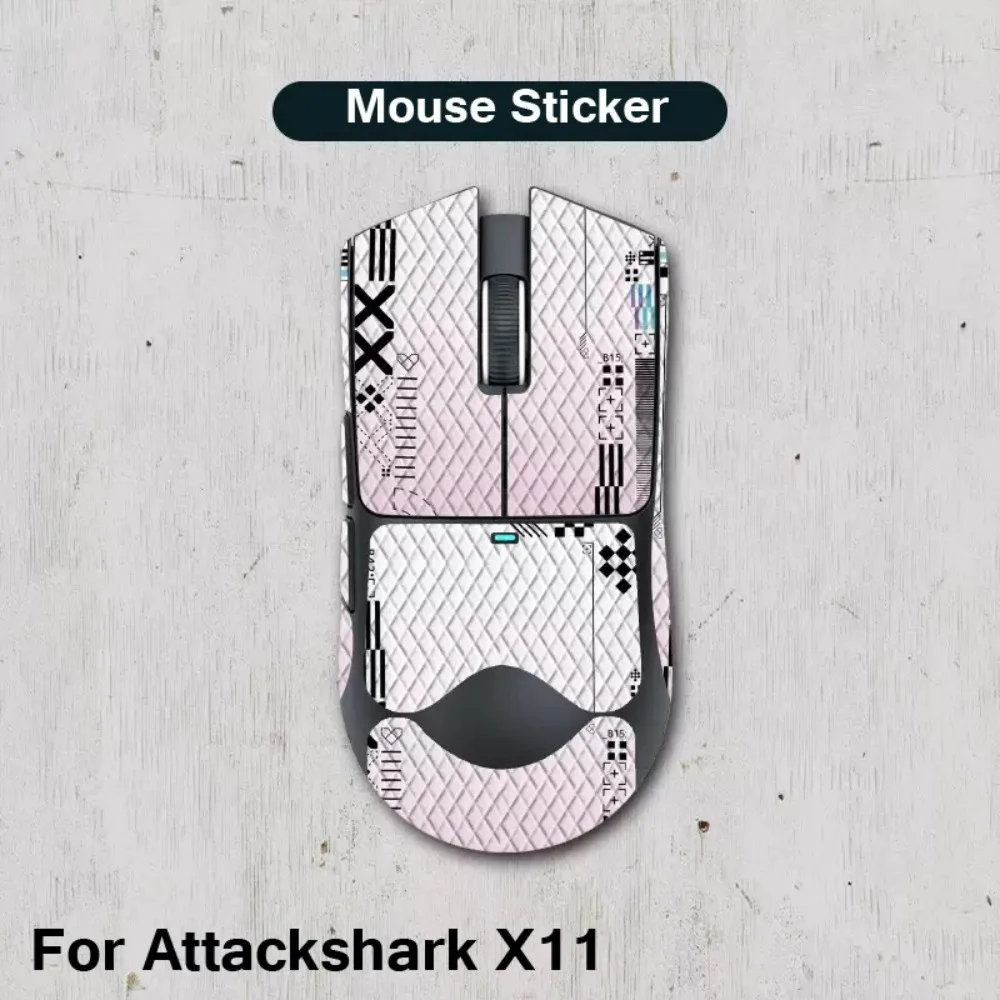 For Attack Shark X11 Mouse Anti Slip Sticker, Sweat Proof Full Package With Back Sticker Lizard Skin