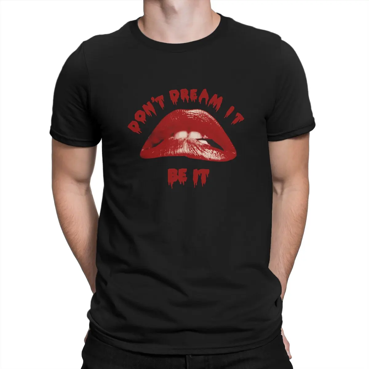 

Мужская футболка с рисунком из фильма «Don't Dream It's The Rocky», модная футболка с круглым вырезом, топы в стиле Харадзюку