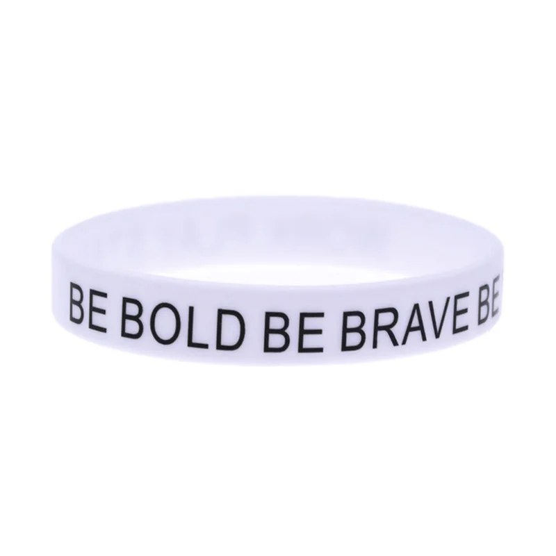 50 Stück bedruckte Silikonarmbänder mit motivierenden Sprüchen, als Geschenk für Schüler, Männer und Frauen. – Detail 1