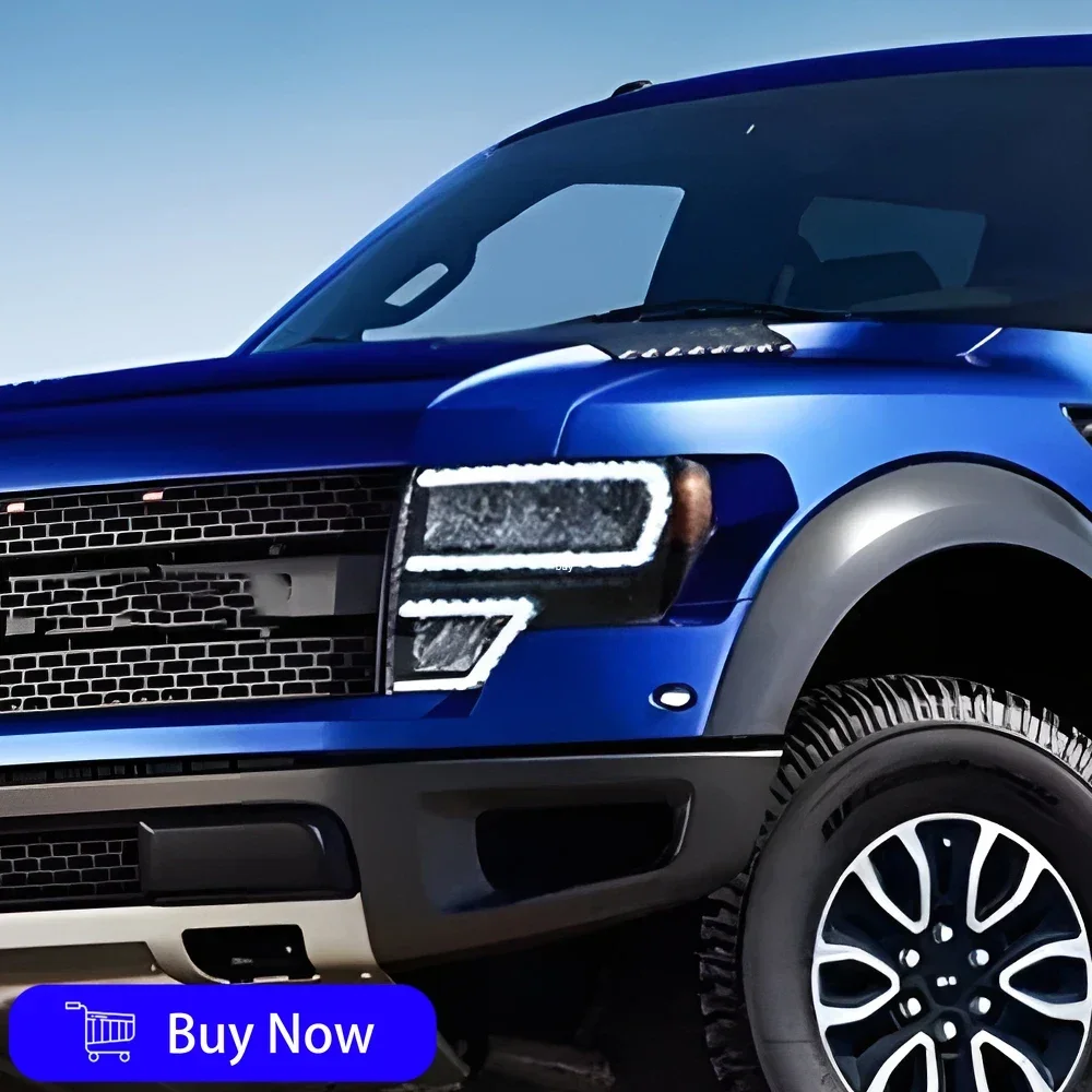 

Для Ford Raptor F150 2009-2014 автомобильные передние фонари, светодиодные автомобильные фары в сборе, обновление динамических линз проектора, инструменты, автомобильные аксессуары