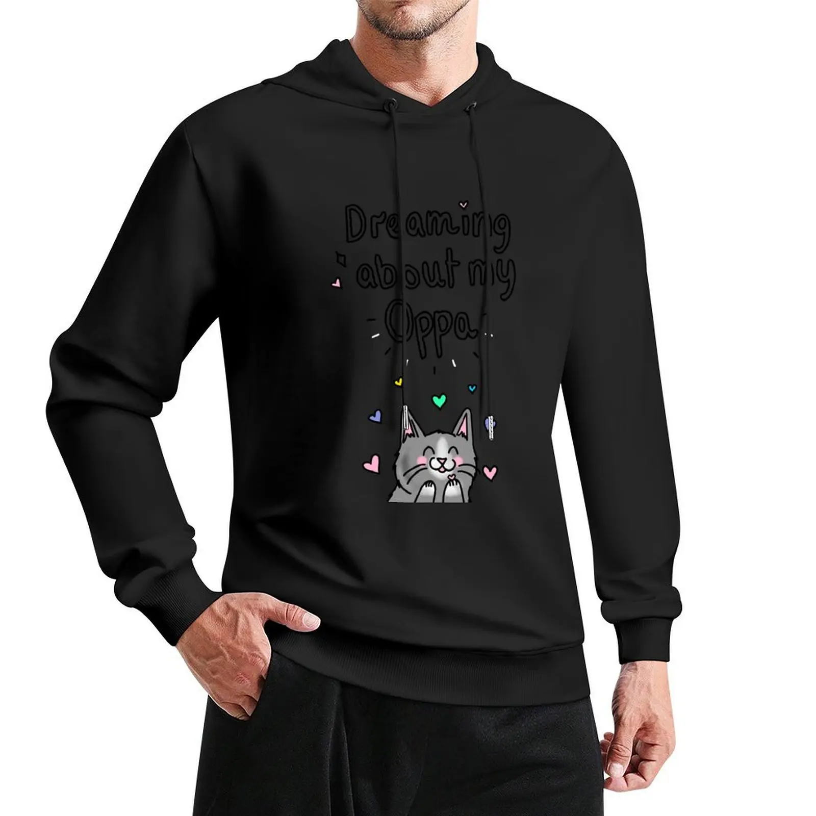 

Dreaming about my Oppa - Colour version Pullover Hoodie korean style clothes autumn jacket men japanese hoodie