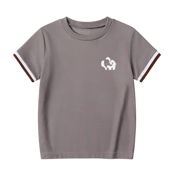 Kids Casual Printed T-Shirt Set 4 1/3 Piece Children's Summer And Autumn Casual Fashionable Short Sleeved T-shirt For Boys And Girls Comfortable Long Sleeved Top 4