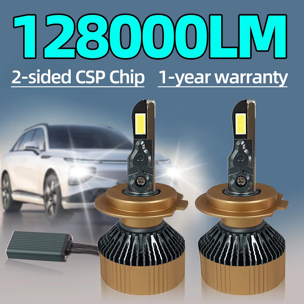 

2pcs 128000LM H4 Turbo Car Headlight 180w H7 Led Lights LED Bulb H1 H11 9005 HB3 9006 HB4 6000K with Cooling Fan 12V Auto Lamp