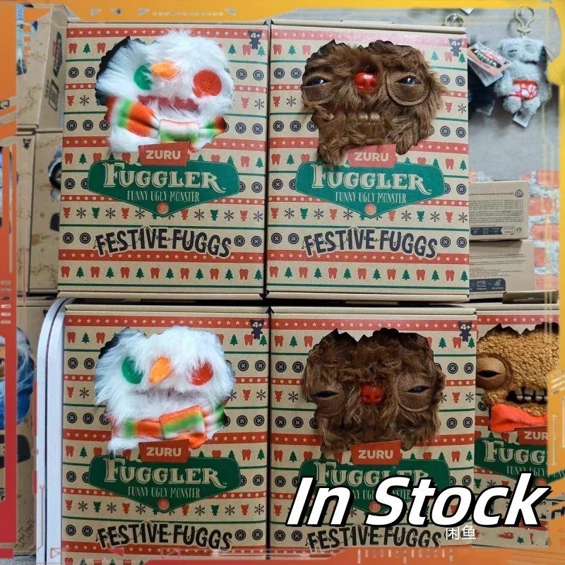 

Fuggler Праздничный Fugg Мягкая плюшевая кукла-игрушка Рождественская серия Олень Ugly Kawaii Зубы Монстр Забавный подарок на день рождения