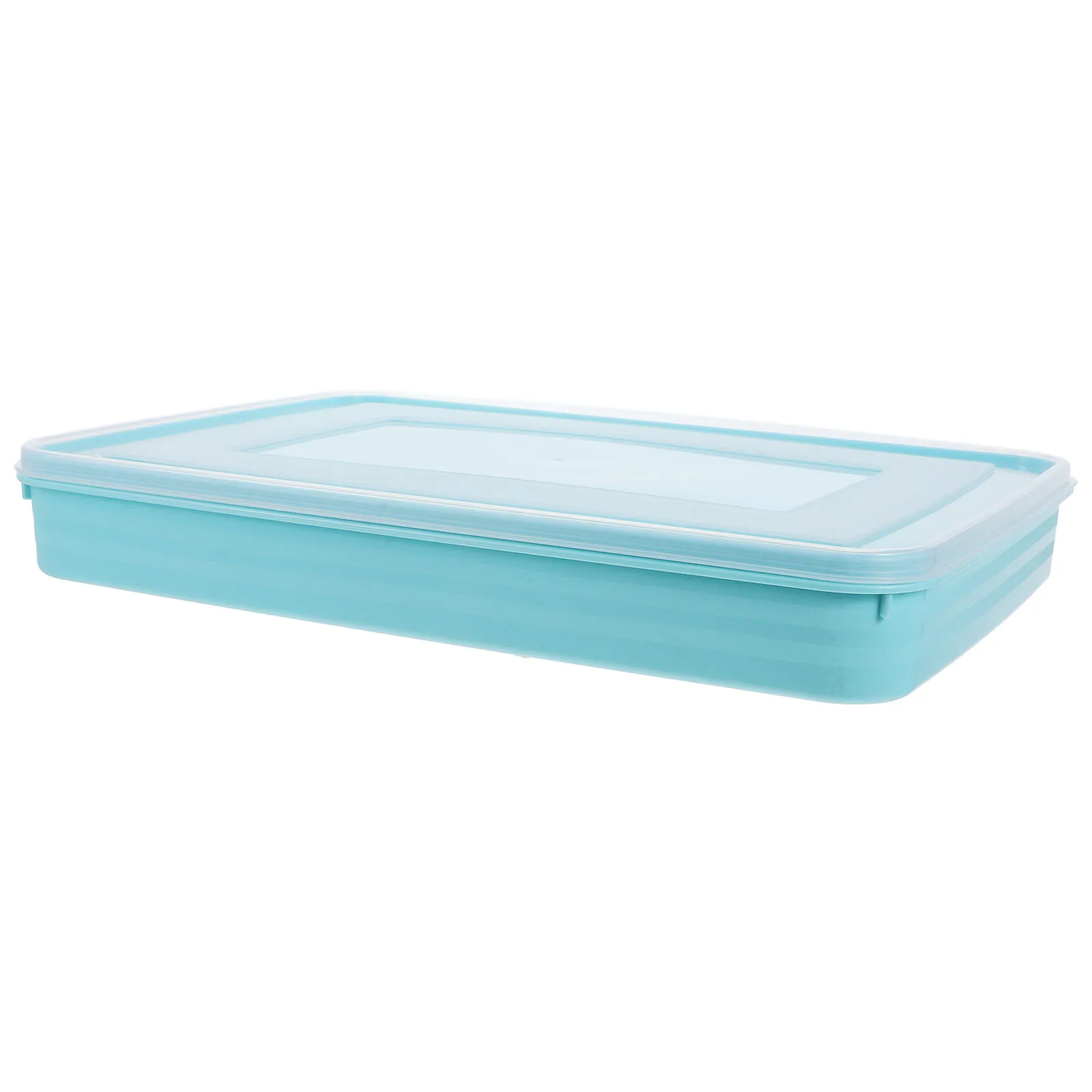 

2pcs Dumpling Box Large Plastic Storage Container with Lid Sealed Freezer Case for Dumplings Food Box Space Saving