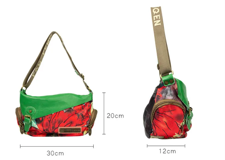 Bolsos de marca de moda de lujo para mujer, bolsos de lona con flores de cuero, bolso de hombro tipo bandolera pequeño, bolsos diagonales de ocio