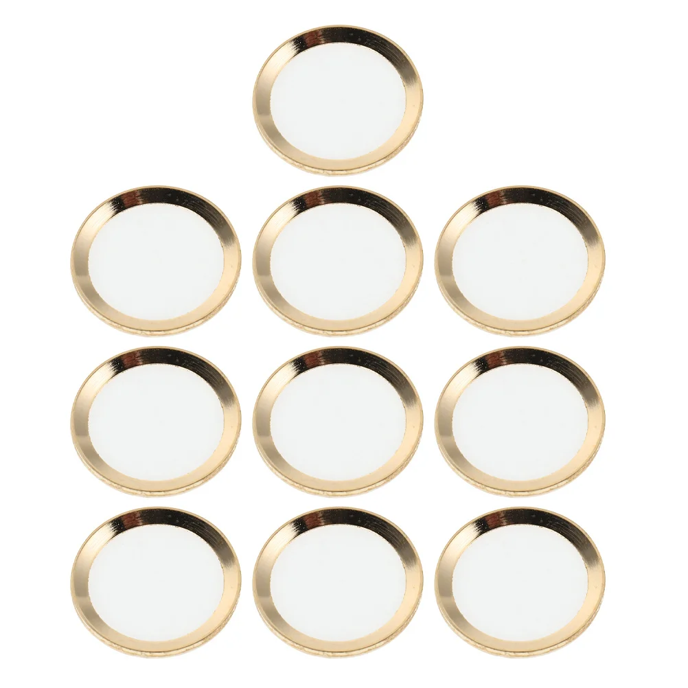 

10Pcs Ultra-Thin Home Button Stickers Fingerprint Recognition Covers Scratch-Resistant Cell Phone Button Protection for 5