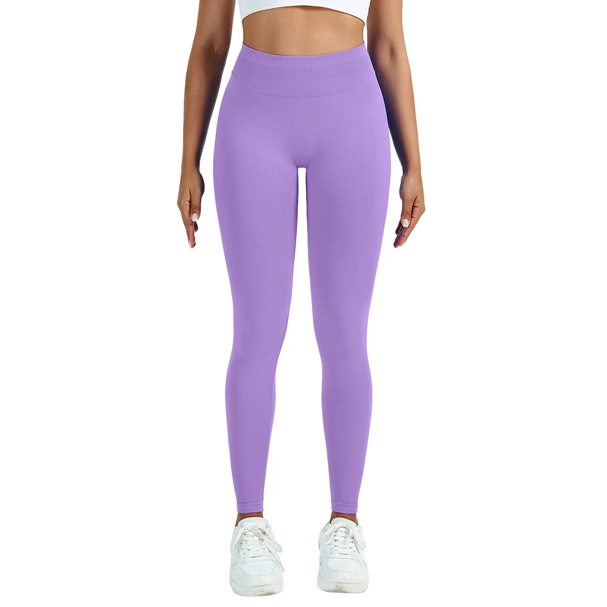 

Hip lift yoga pants three-stage low waist seamless fitness belly non-slip 9-point pants a great dupe