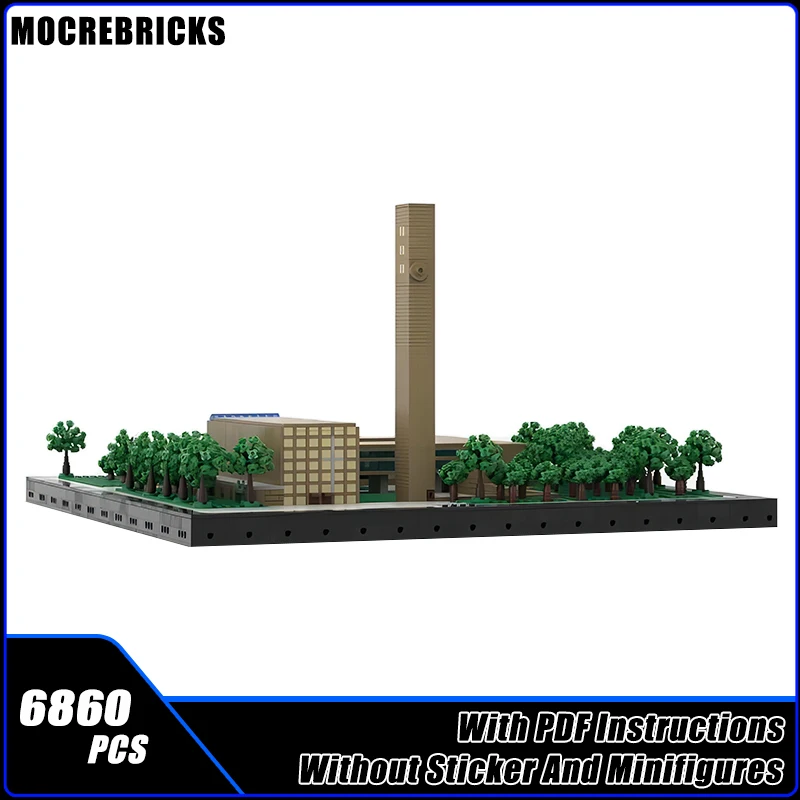 MOC Urban Modular Building View First Christian Church Blocks Model World Famous Architecture Technology Kids Bricks Toys Sets