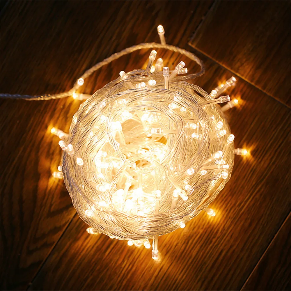 10M 100led Fairy String Lights Kerstboom Decoraties Voor Thuis Tuin Bruiloft Feest Outdoor Indoor Decor Nieuwjaarsgeschenken