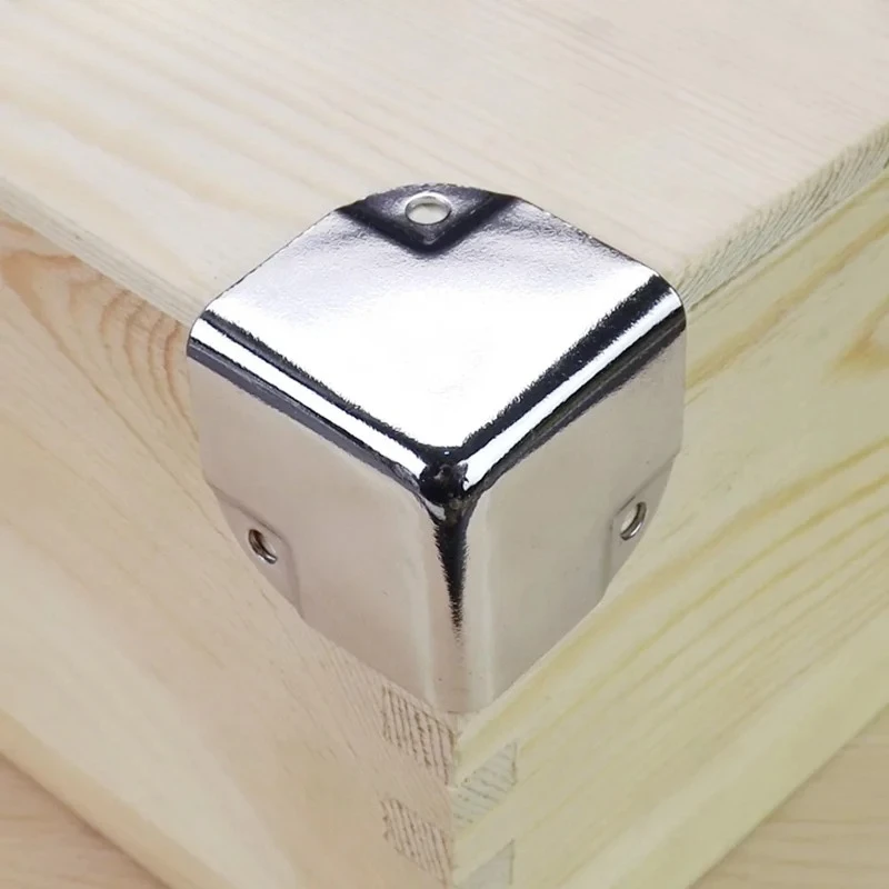8pcs Furniture Wrap Angle  Large Metal Square Edging Tool Aluminum Alloy Box Pressure Angle Three Bread Corner Protection Angle
